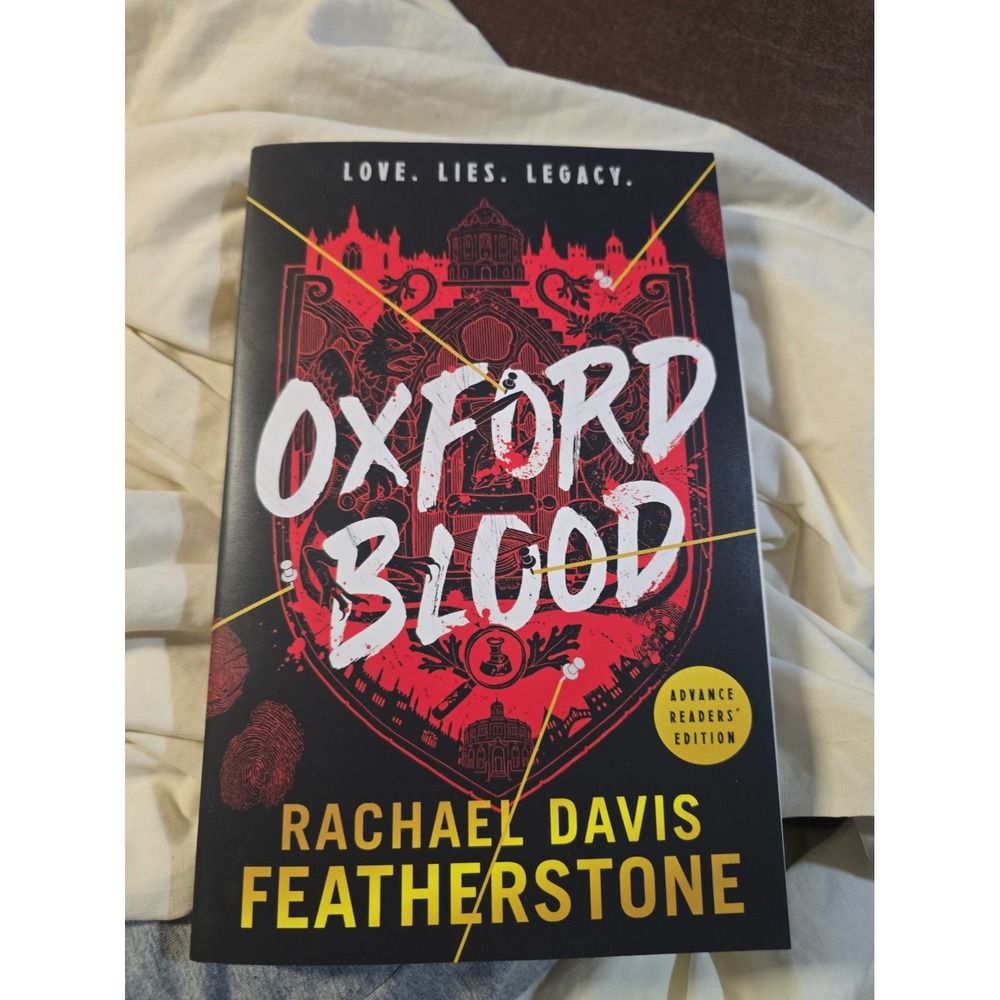 Rachael Davis Featherstone.: Oxford Blood New Book Advance Readers' Edition